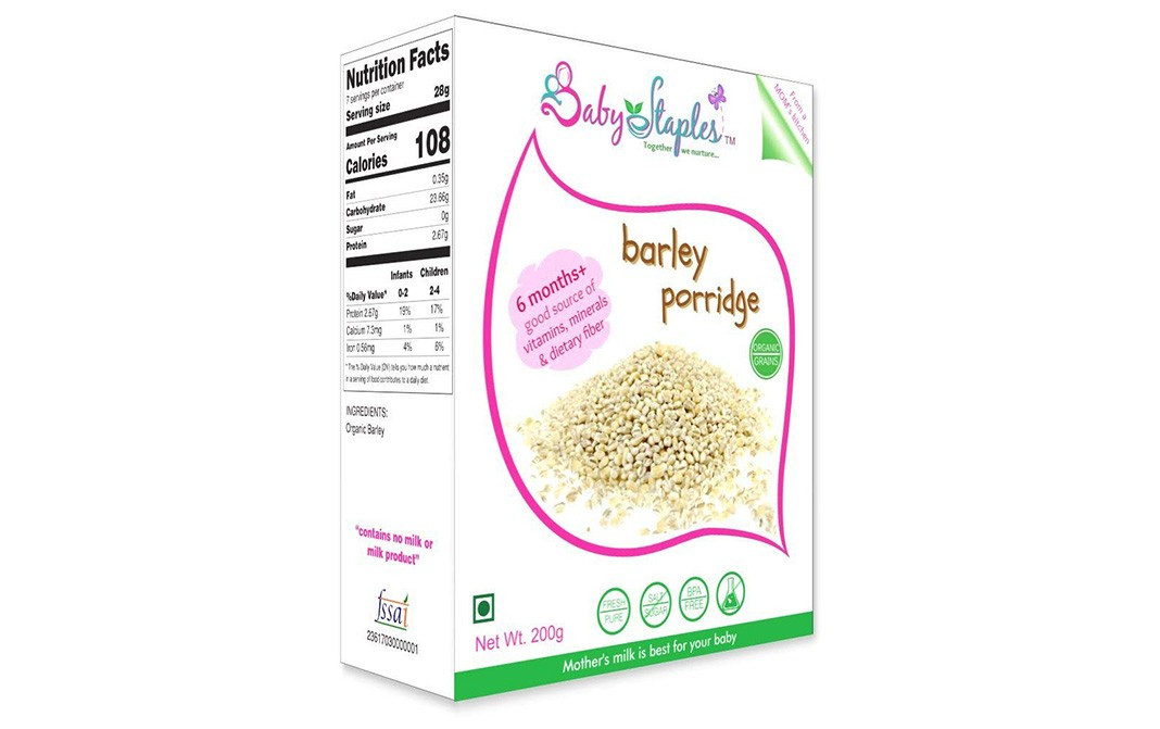 Baby Staples Barley Porridge, 6 months+   Box  200 grams